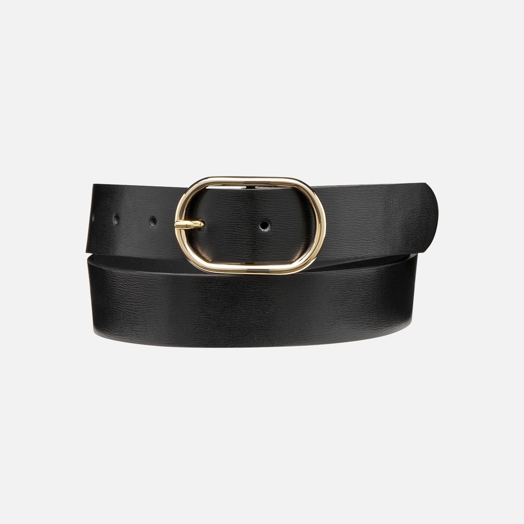 Leather belt BELT WOMAN Black - image number 0 | GEOX