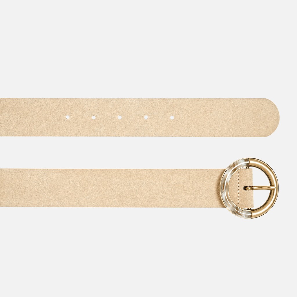 Leather belt BELT WOMAN Light Taupe - image number 1 | GEOX