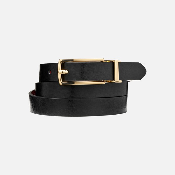 belt woman — black/bordeaux
