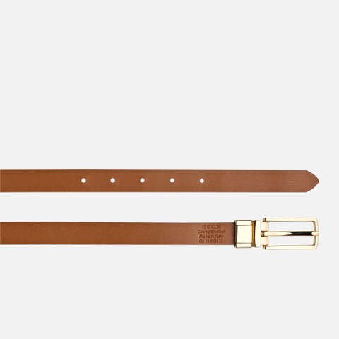 Cintura reversibile BELT DONNA Nero/Cognac - image number 1 | GEOX