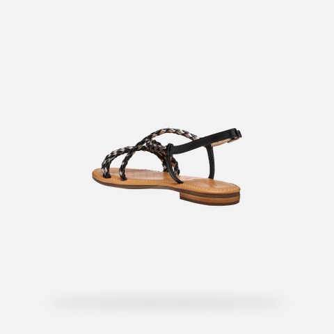 Flat sandals SOZY S WOMAN Black/Lead - image number 3 | GEOX