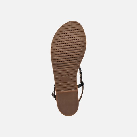 Flat sandals SOZY S WOMAN Black/Lead - image number 6 | GEOX