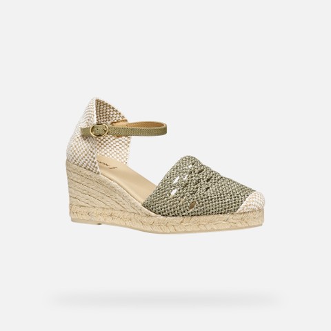 Wedge sandals GELSA LOW WOMAN Sage - image number 2 | GEOX