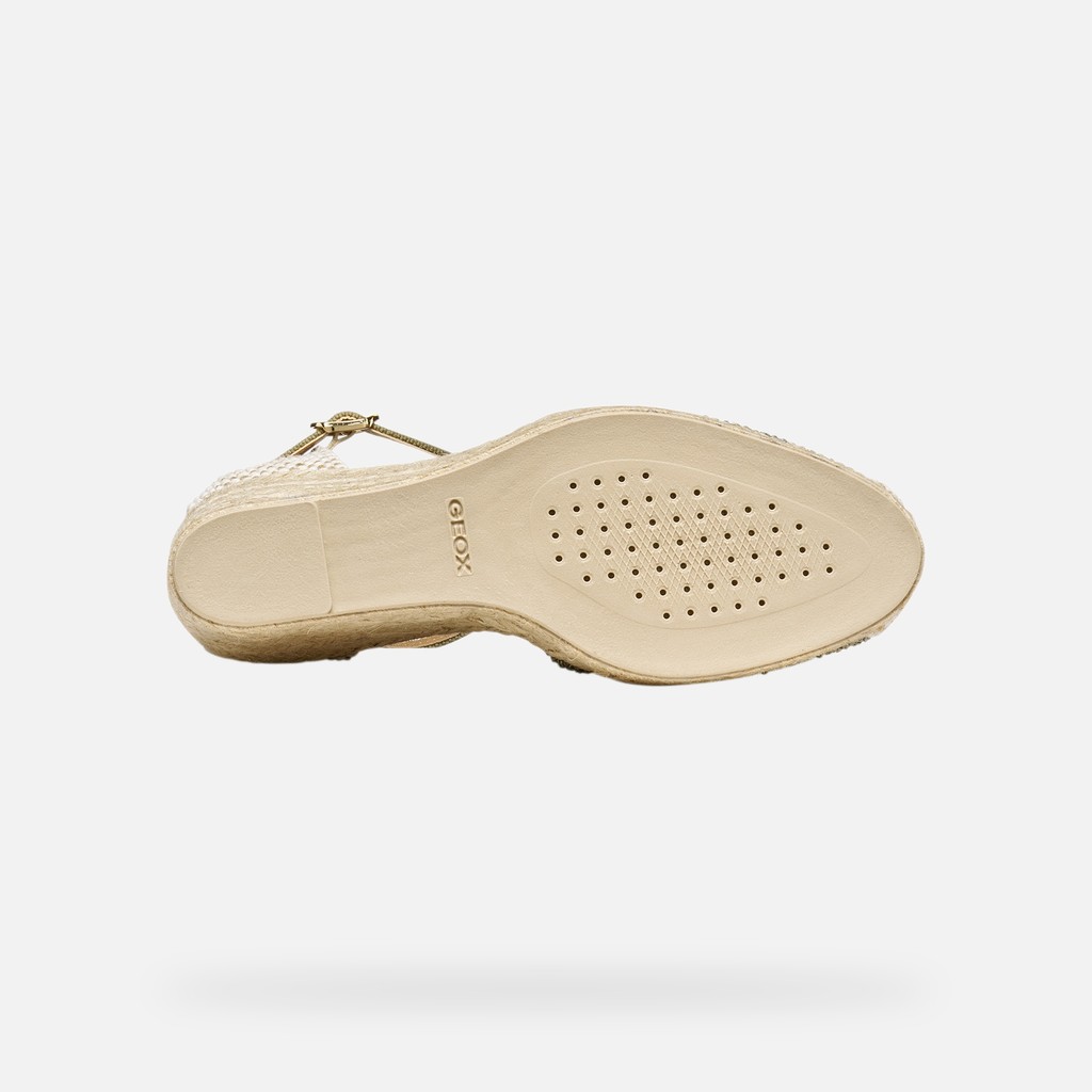 Wedge sandals GELSA LOW WOMAN Sage - image number 6 | GEOX