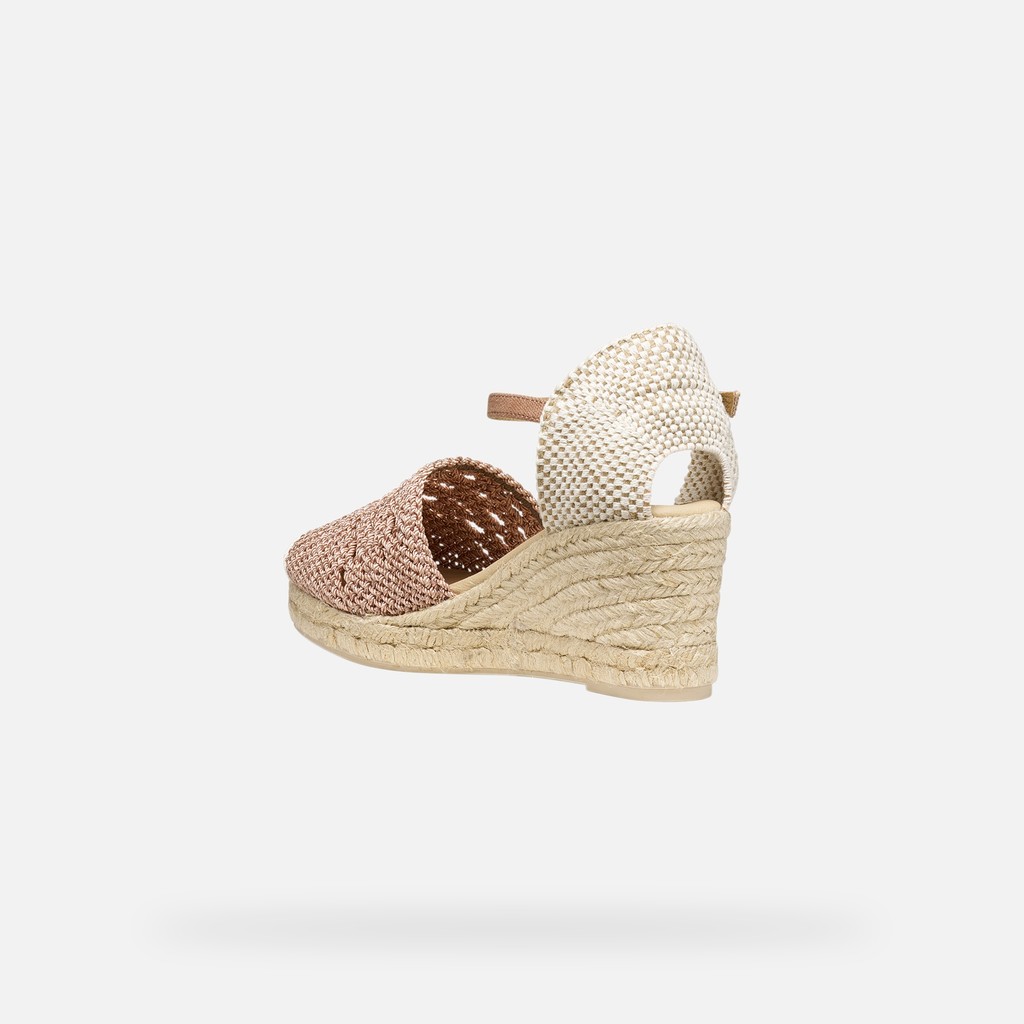 Wedge sandals GELSA LOW WOMAN Old Rose - image number 3 | GEOX