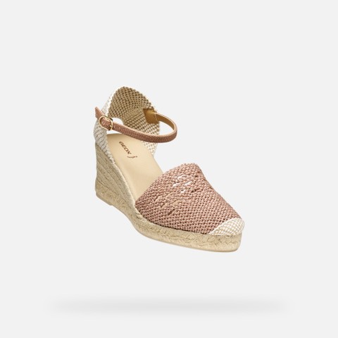 Wedge sandals GELSA LOW WOMAN Old Rose - image number 4 | GEOX