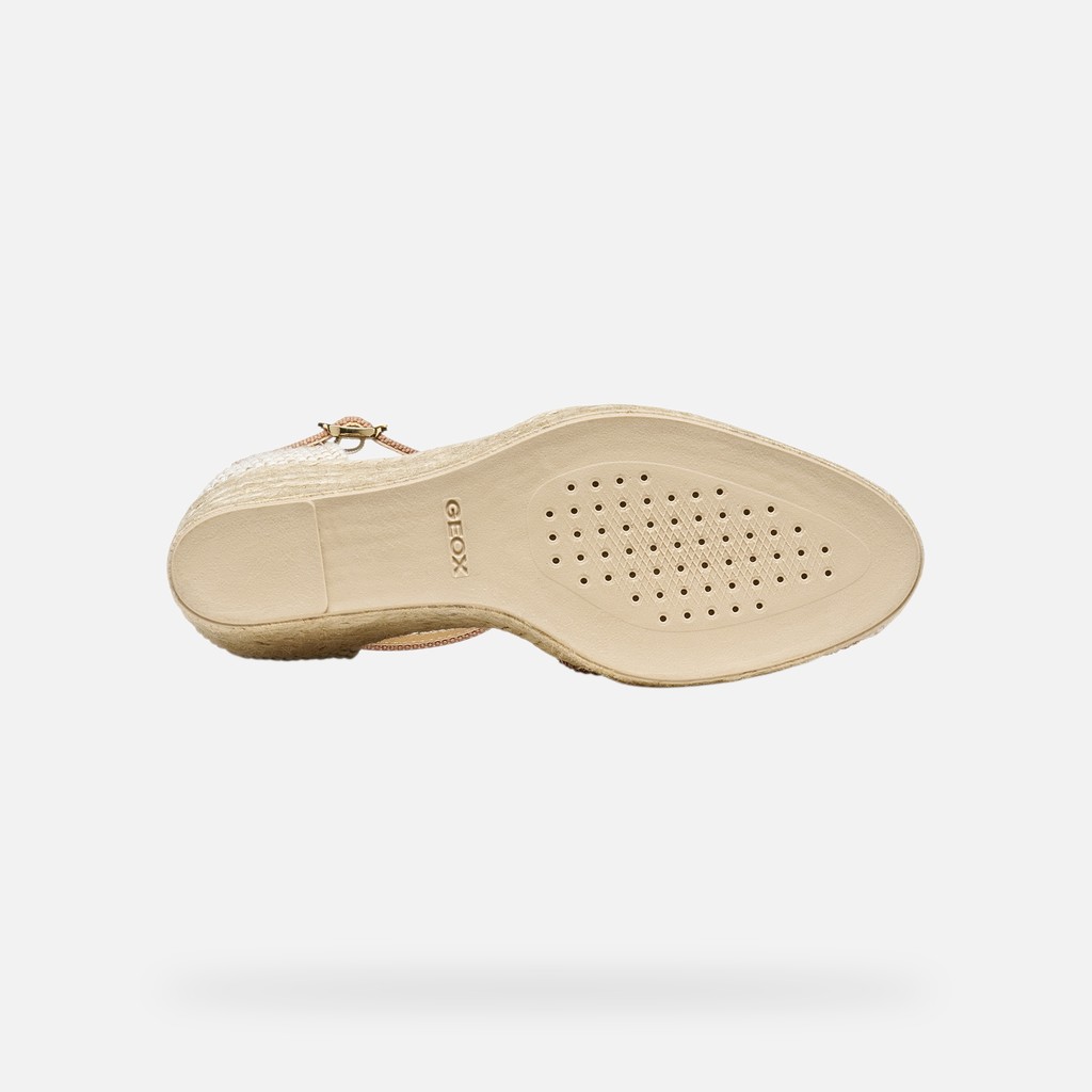 Wedge sandals GELSA LOW WOMAN Old Rose - image number 6 | GEOX