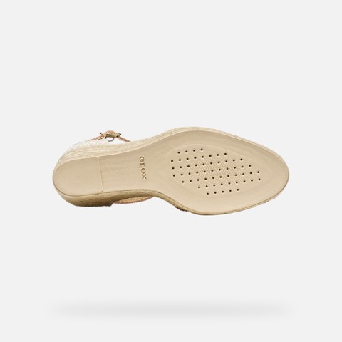 Wedge sandals GELSA LOW WOMAN Old Rose - image number 6 | GEOX