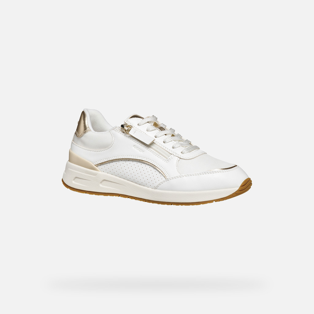 Low top sneakers BULMYA WOMAN White/Light Gold - image number 2 | GEOX