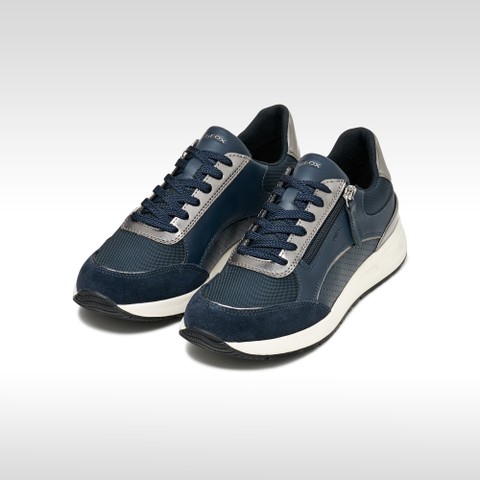 Sneakers basse BULMYA DONNA Blu navy/Argento - image number 2 | GEOX
