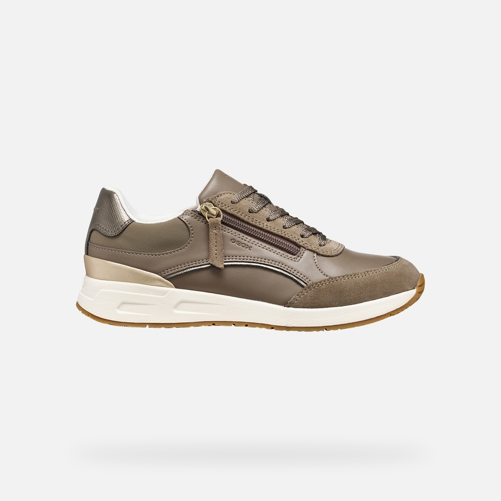 Lace-up sneakers BULMYA WOMAN Dove Gray - image number 1 | GEOX