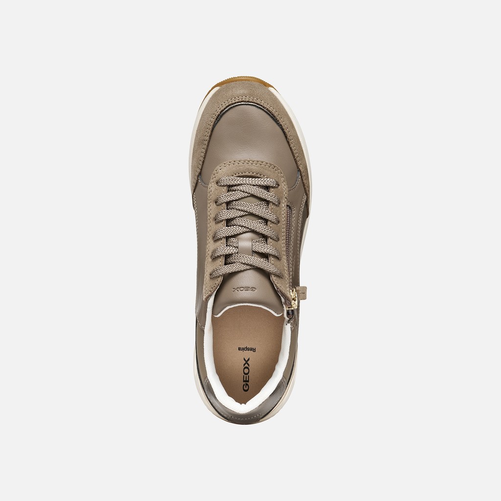 Lace-up sneakers BULMYA WOMAN Dove Gray - image number 5 | GEOX