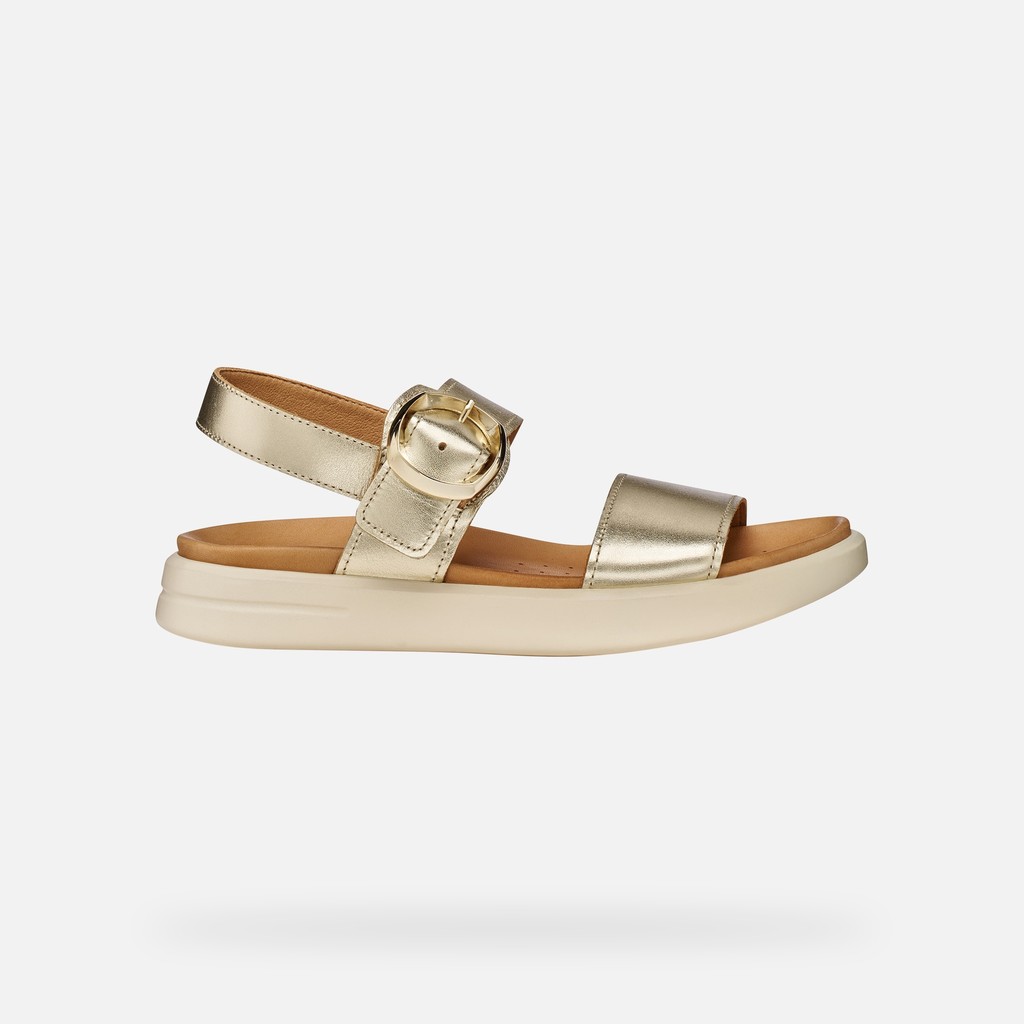 Flat sandals XAND 2S WOMAN Light Gold - image number 1 | GEOX