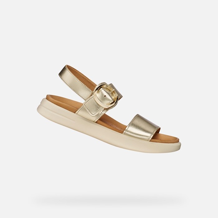 Flat sandals XAND 2S WOMAN Light Gold | GEOX