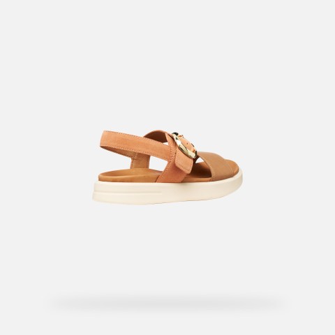 Sandales basses XAND 2S FEMME P&ecirc;che/Beige - image number 5 | GEOX