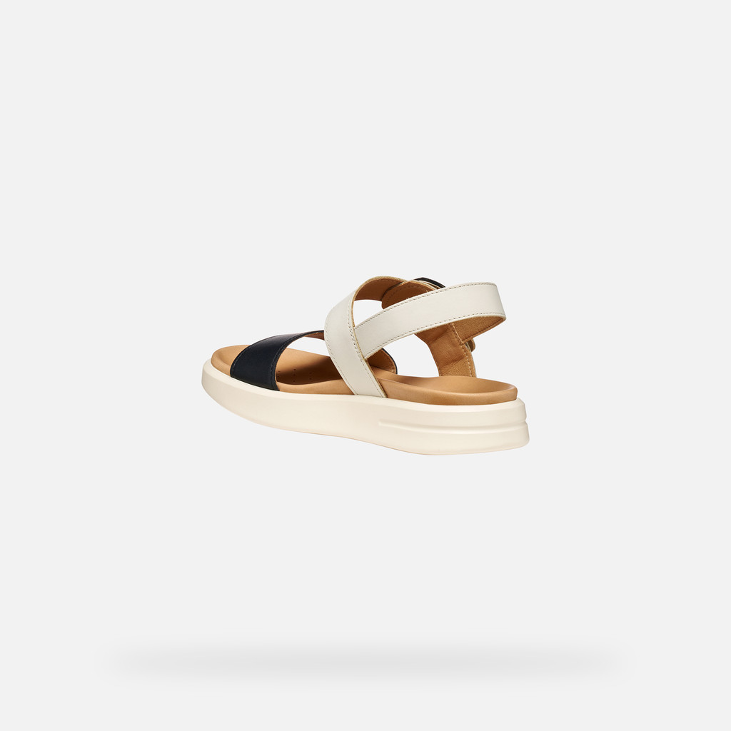 Flat sandals XAND 2S WOMAN Light sand/Black - image number 3 | GEOX