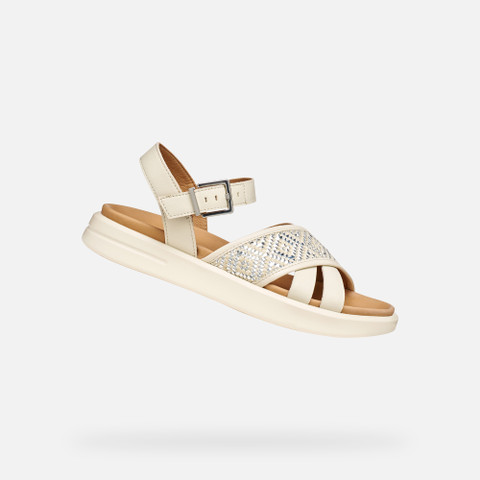 Flat sandals XAND 2S WOMAN Papyrus | GEOX