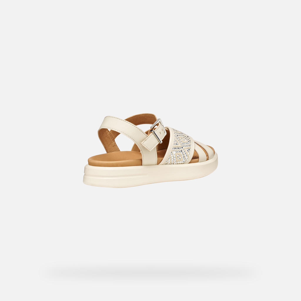 Flat sandals XAND 2S WOMAN Papyrus - image number 4 | GEOX