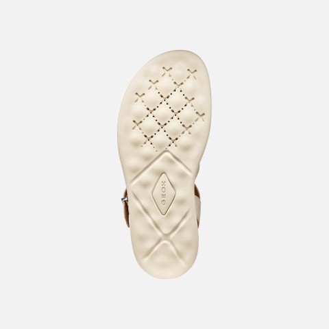 Flat sandals XAND 2S WOMAN Papyrus - image number 6 | GEOX