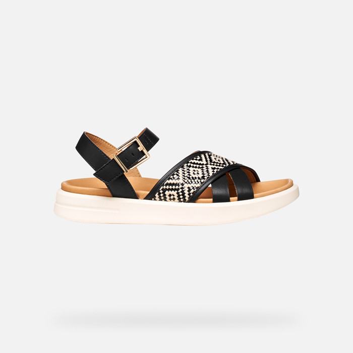 Flat sandals XAND 2S WOMAN Black | GEOX