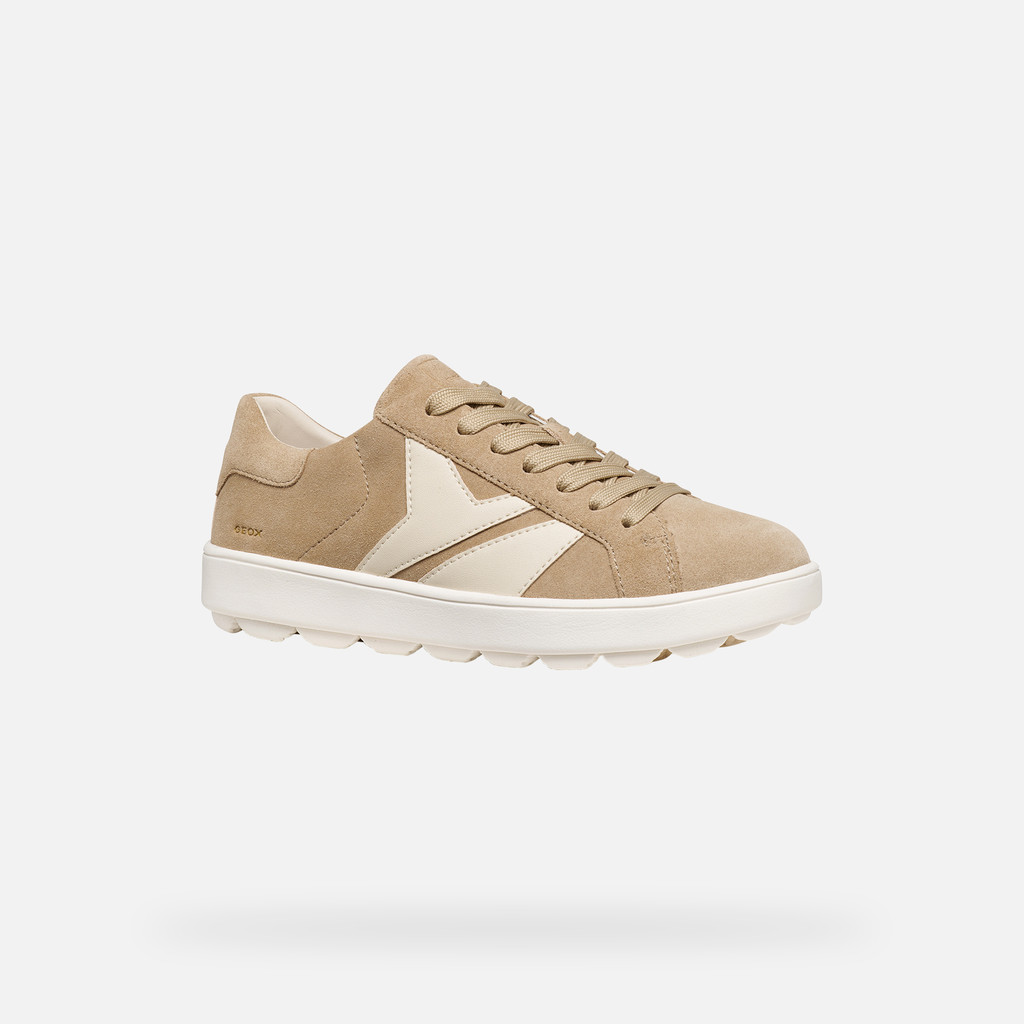 Low top sneakers SPHERICA ECUB-1 B WOMAN Cream/Papyrus - image number 2 | GEOX