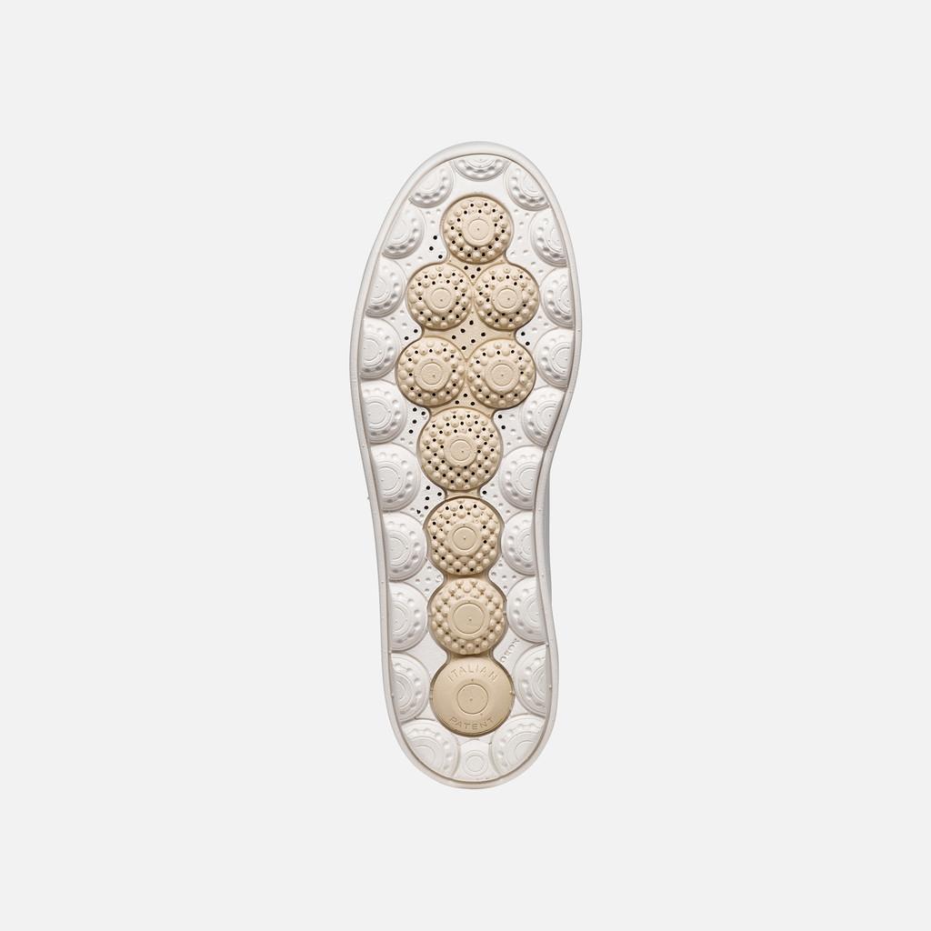 Niedrige Sneakers SPHERICA ECUB-1 B DAME Weiß/Hellgold - image number 6 | GEOX