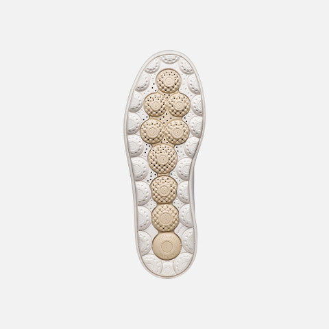 Niedrige Sneakers SPHERICA ECUB-1 B DAME Weiß/Hellgold - image number 6 | GEOX