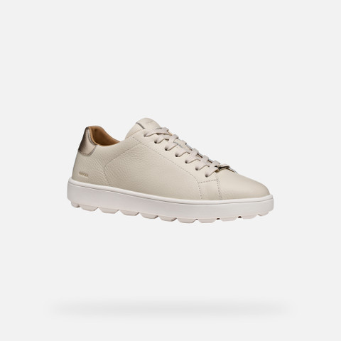 Low top sneakers SPHERICA ECUB-1 B WOMAN Papyrus/Light gold - image number 2 | GEOX