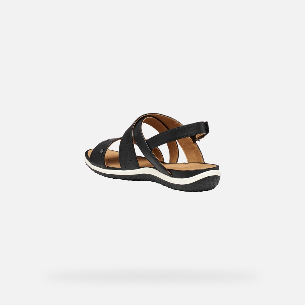 Niedrige Sandalen SANDAL VEGA DAME Schwarz - image number 3 | GEOX