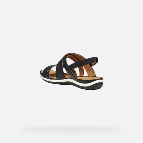 Niedrige Sandalen SANDAL VEGA DAME Schwarz - image number 3 | GEOX