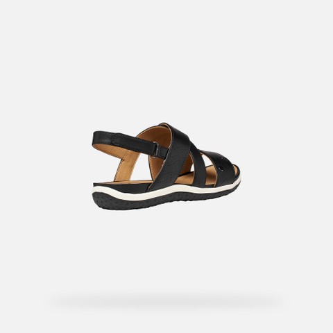 Niedrige Sandalen SANDAL VEGA DAME Schwarz - image number 4 | GEOX