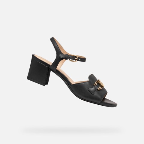 Medium-heeled sandals NEW ERAKLIA 50 WOMAN Black | GEOX