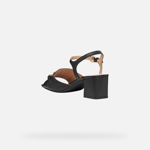 Medium-heeled sandals NEW ERAKLIA 50 WOMAN Black - image number 3 | GEOX