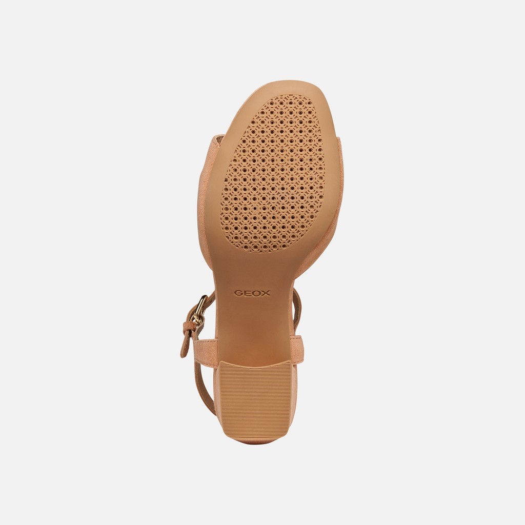 Medium-heeled sandals NEW ERAKLIA 50 WOMAN Peach - image number 6 | GEOX