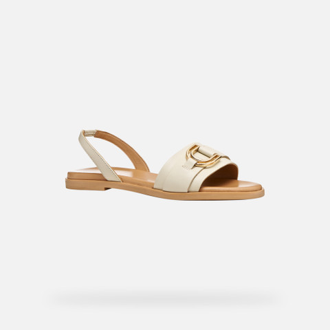 Flat sandals NAILEEN WOMAN Papyrus - image number 2 | GEOX