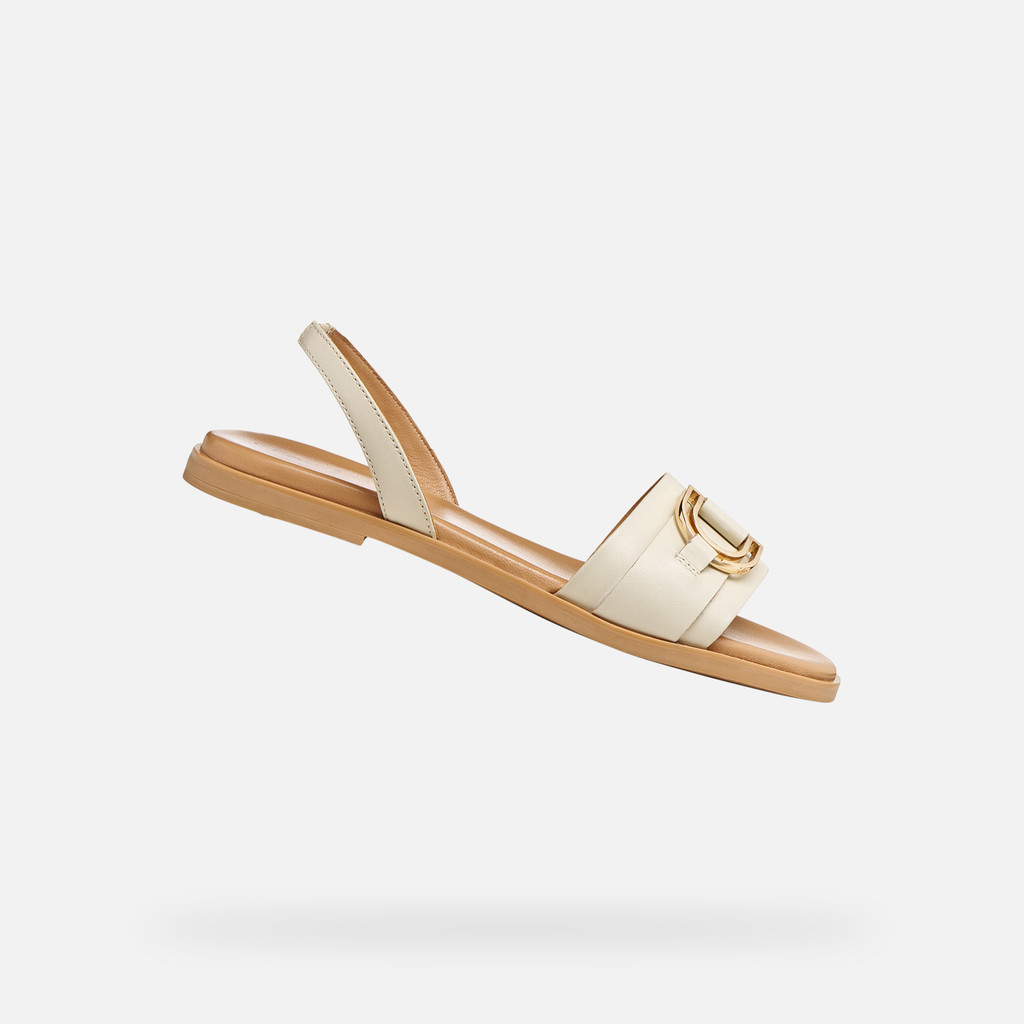Flat sandals NAILEEN WOMAN Papyrus - image number 0 | GEOX
