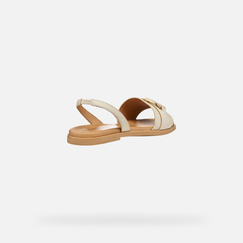 Flat sandals NAILEEN WOMAN Papyrus - image number 4 | GEOX