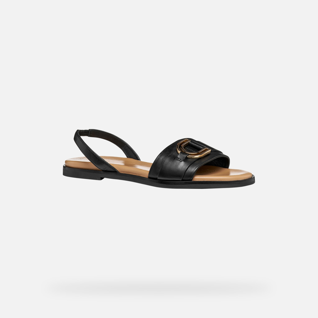 Flat sandals NAILEEN WOMAN Black - image number 2 | GEOX