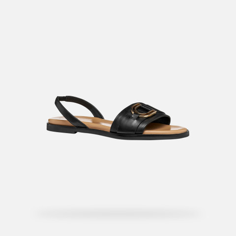 Flat sandals NAILEEN WOMAN Black - image number 2 | GEOX