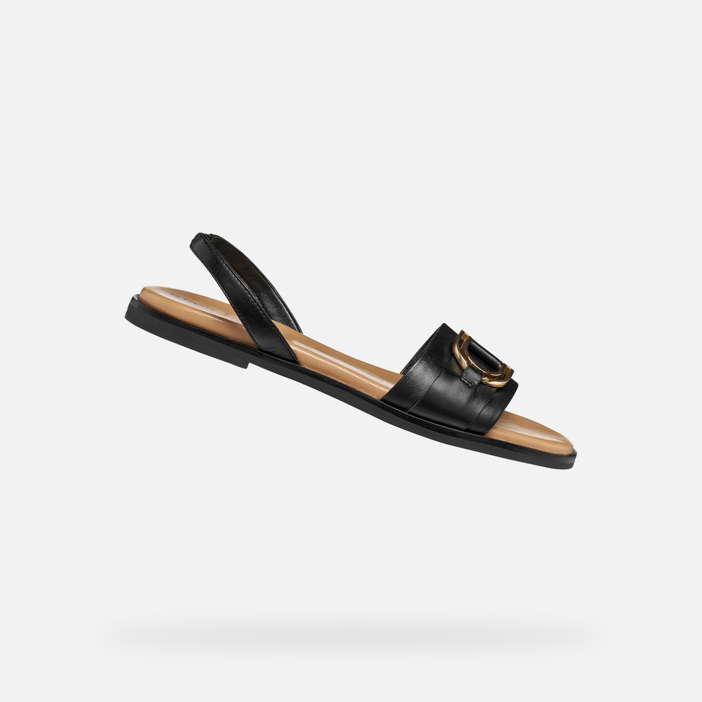 Flat sandals NAILEEN WOMAN Black - image number 0 | GEOX