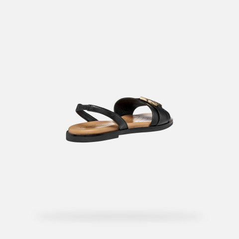 Flat sandals NAILEEN WOMAN Black - image number 4 | GEOX