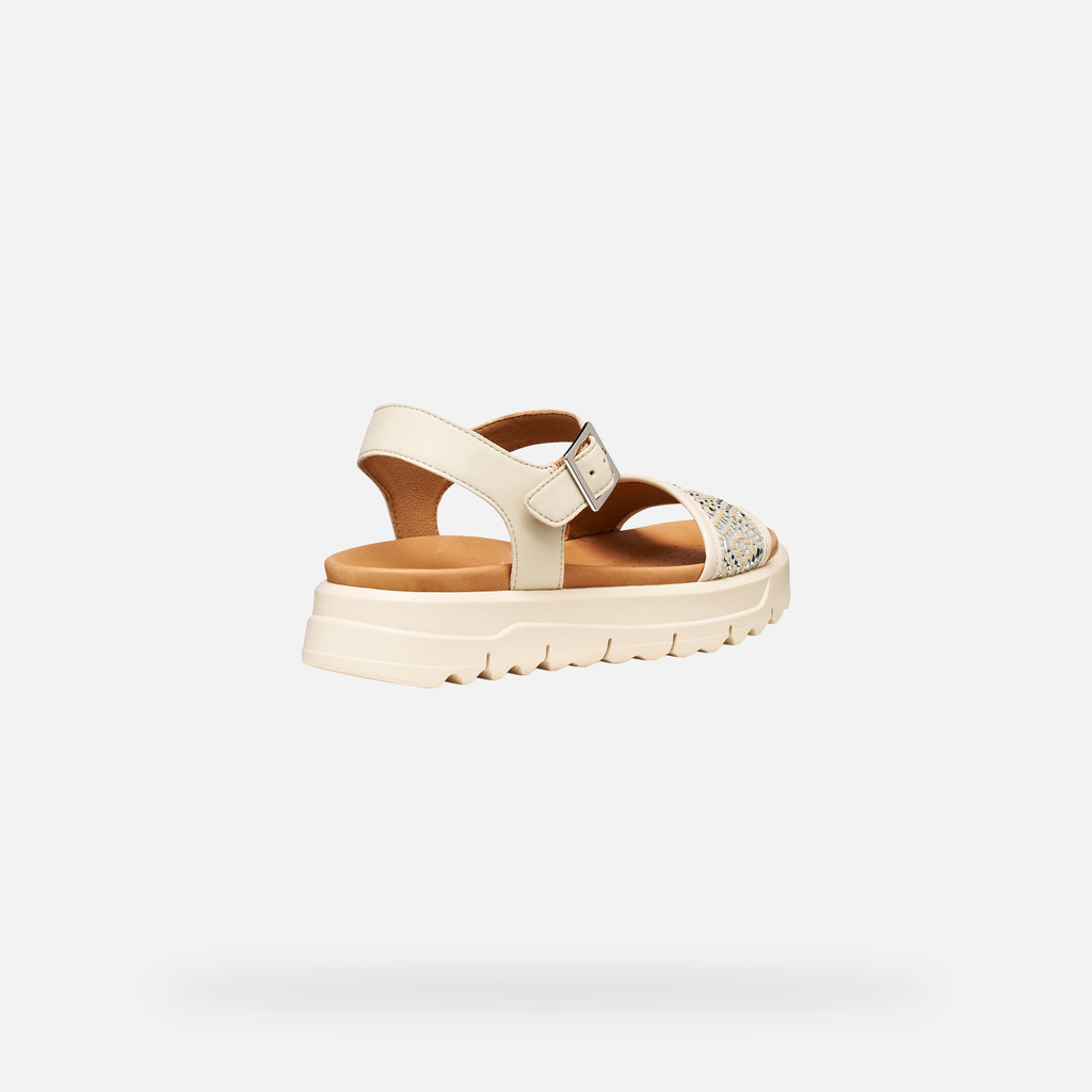 Flat sandals XAND 2.1S WOMAN Papyrus - image number 4 | GEOX