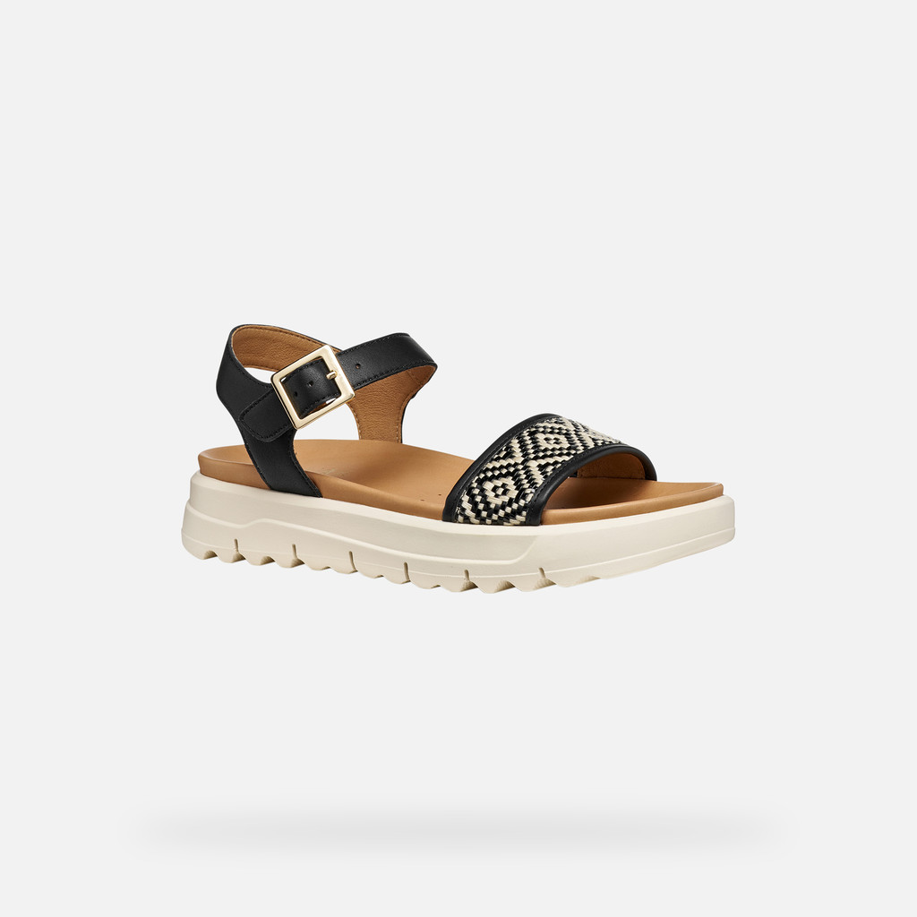 Flat sandals XAND 2.1S WOMAN Black - image number 2 | GEOX