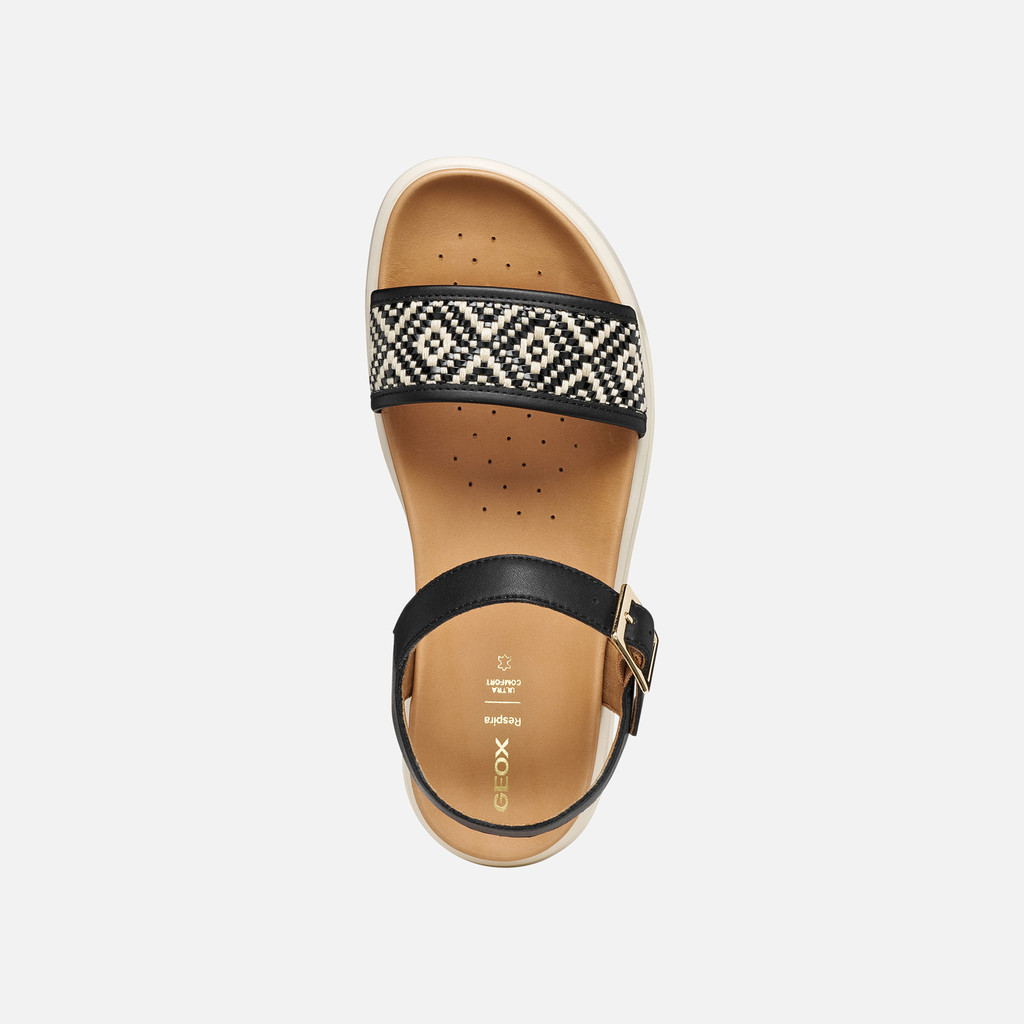 Flat sandals XAND 2.1S WOMAN Black - image number 5 | GEOX