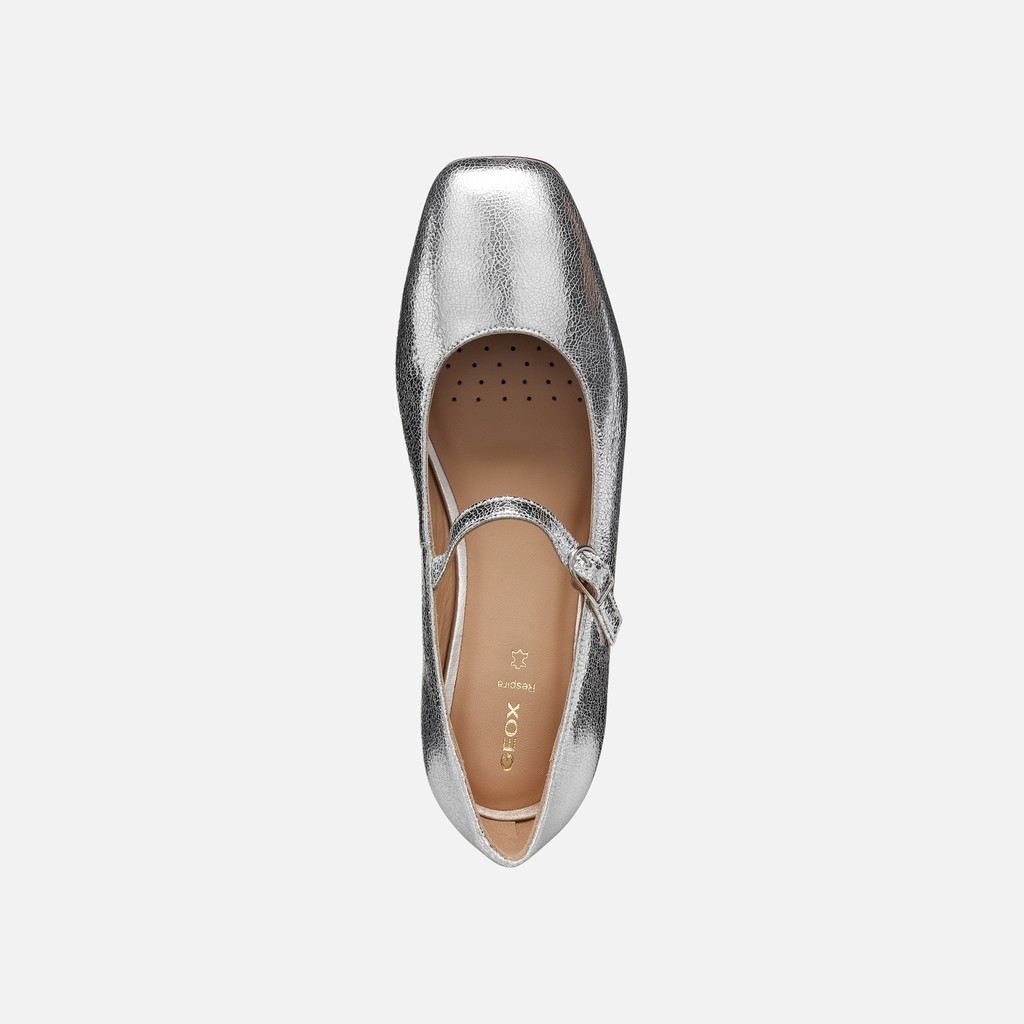 Ballerines avec bride MARSILEA FEMME Argent - image number 5 | GEOX