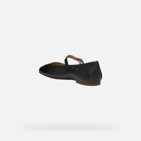 Ballet flats with strap MARSILEA WOMAN Black - image number 3 | GEOX