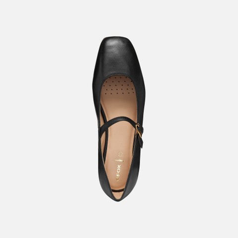 Ballet flats with strap MARSILEA WOMAN Black - image number 5 | GEOX