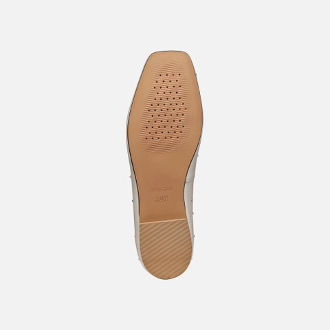 Leather ballerina flats MARSILEA WOMAN Light Sand - image number 7 | GEOX