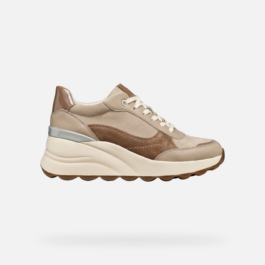 Scarpe con zeppa SPHERICA EC13 DONNA Beige/Marrone chiaro - image number 1 | GEOX