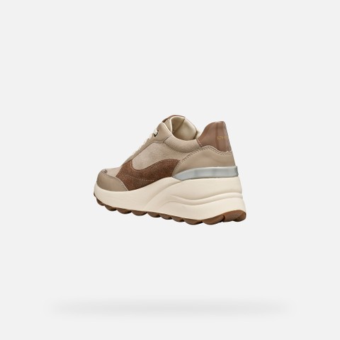Scarpe con zeppa SPHERICA EC13 DONNA Beige/Marrone chiaro - image number 3 | GEOX